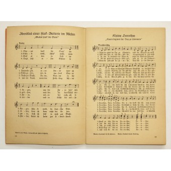 Canciones militares para los soldados, del folleto Das Leid der frontal. Espenlaub militaria